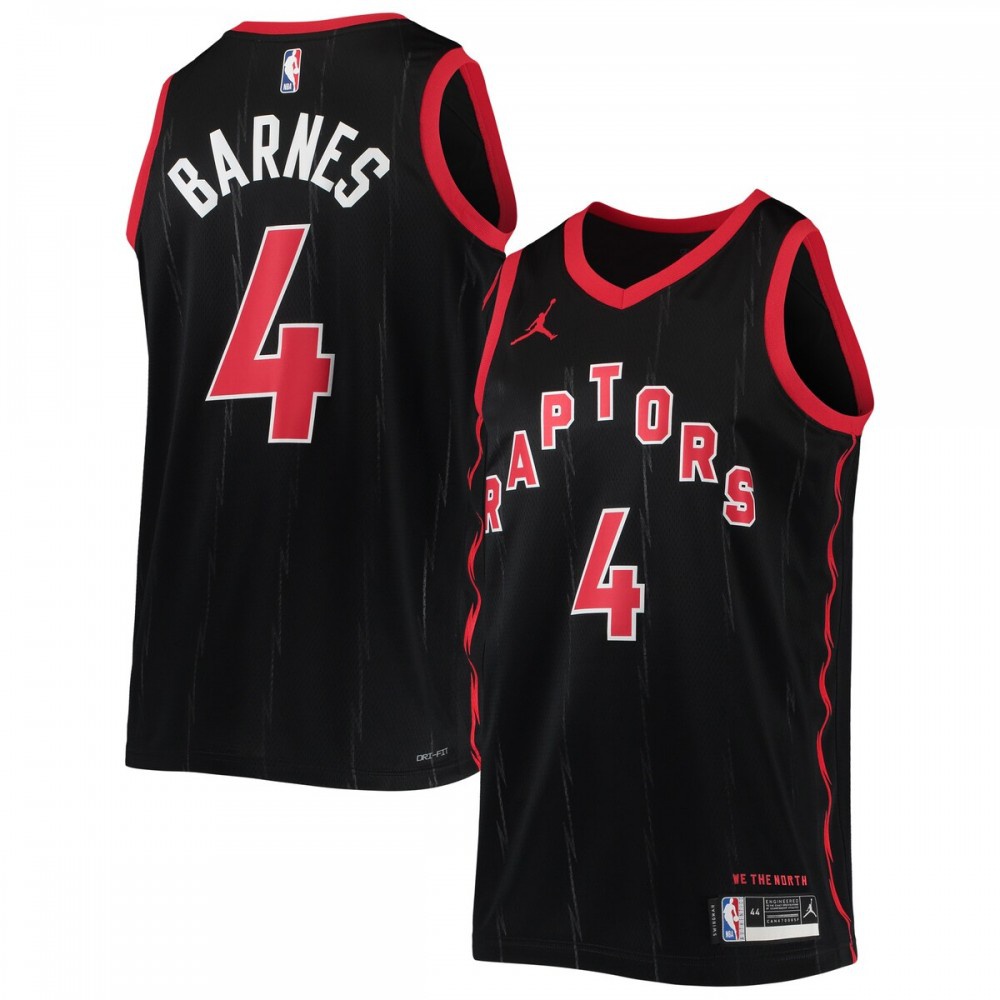 Scottie Barnes Toronto Raptors Jordan Brand 2021/22 Swingman Jersey - Statement Edition - Black-Pro Kit Vault | Brand New 26/27 Sports Jerseys